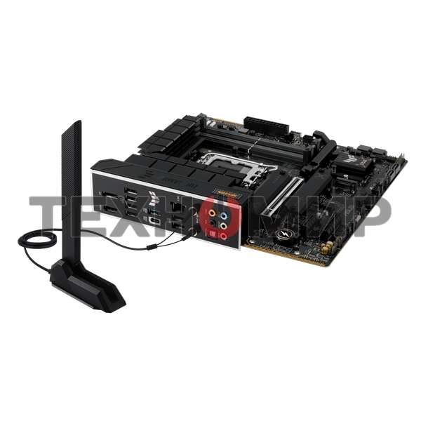 Материнская плата ASUS TUF GAMING B760M-PLUS WIFI II, LGA 1700, Intel B760, 4xDDR5, 4xSATA, 3xM.2, 1xPCIe 5.0 x16, 1xPCIe x4, 1xUSB-A 3.2 Gen 2, 2xUSB-A 3.2 Gen 1, 4xUSB 2.0, 1xUSB-C 3.2 Gen 2x2, 1x2.5Gb LAN, 5x3.5 мм, 7.1, Wi-Fi 6E, Bluetooth 5.3, mATX