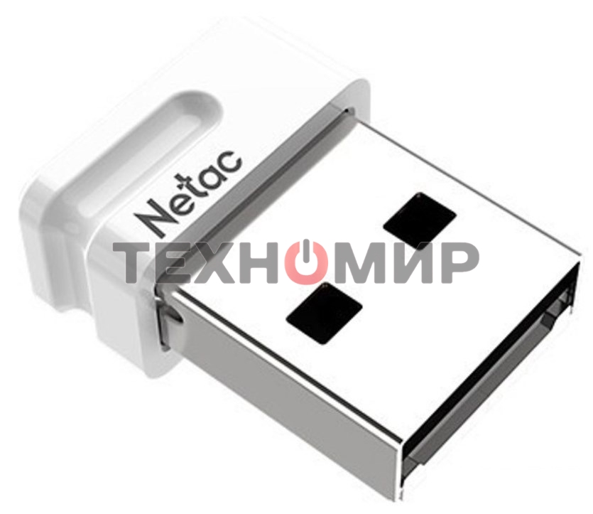 Флешка USB Netac U116 mini (NT03U116N-032G-32WH USB), 32Gb, USB 3.2, R/W 90/30, белый