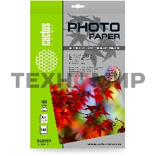 Фотобумага Cactus CS-GA4180100 A4/180г/м2/100л./белый глянцевое для струйной печати