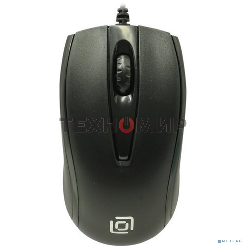 Мышь проводная Oklick 325M черный, 1000 dpi, USB, кнопки - 3