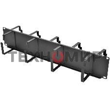 Кабельный органайзер Горизонтальный ЦМО ГКО-2-9-9005 двухсторонний кольца 2U шир.:19