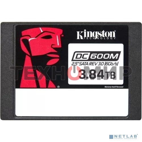 Накопитель SSD Kingston SSD DC600M, 3840Gb, SATA III, 2.5