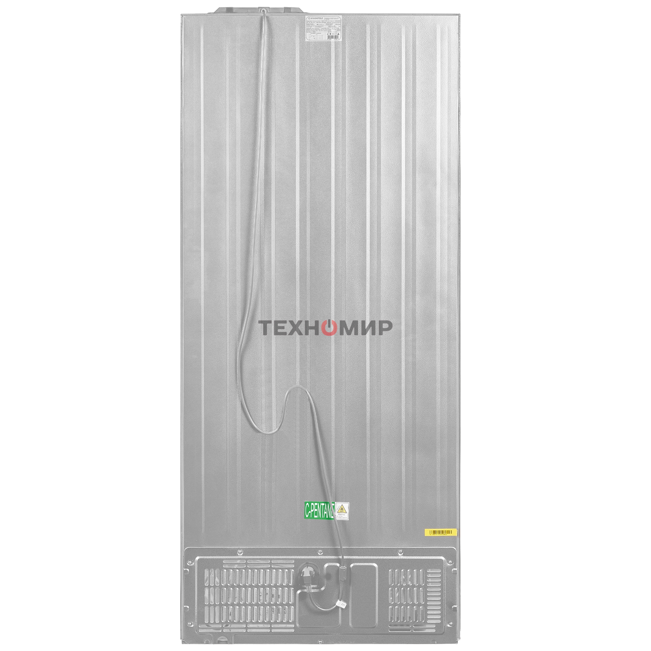 Холодильник Maunfeld MFF183NFWE белый трехкамерный инвертор 270/135л морозилка снизу, Total NoFrost, Side by Side