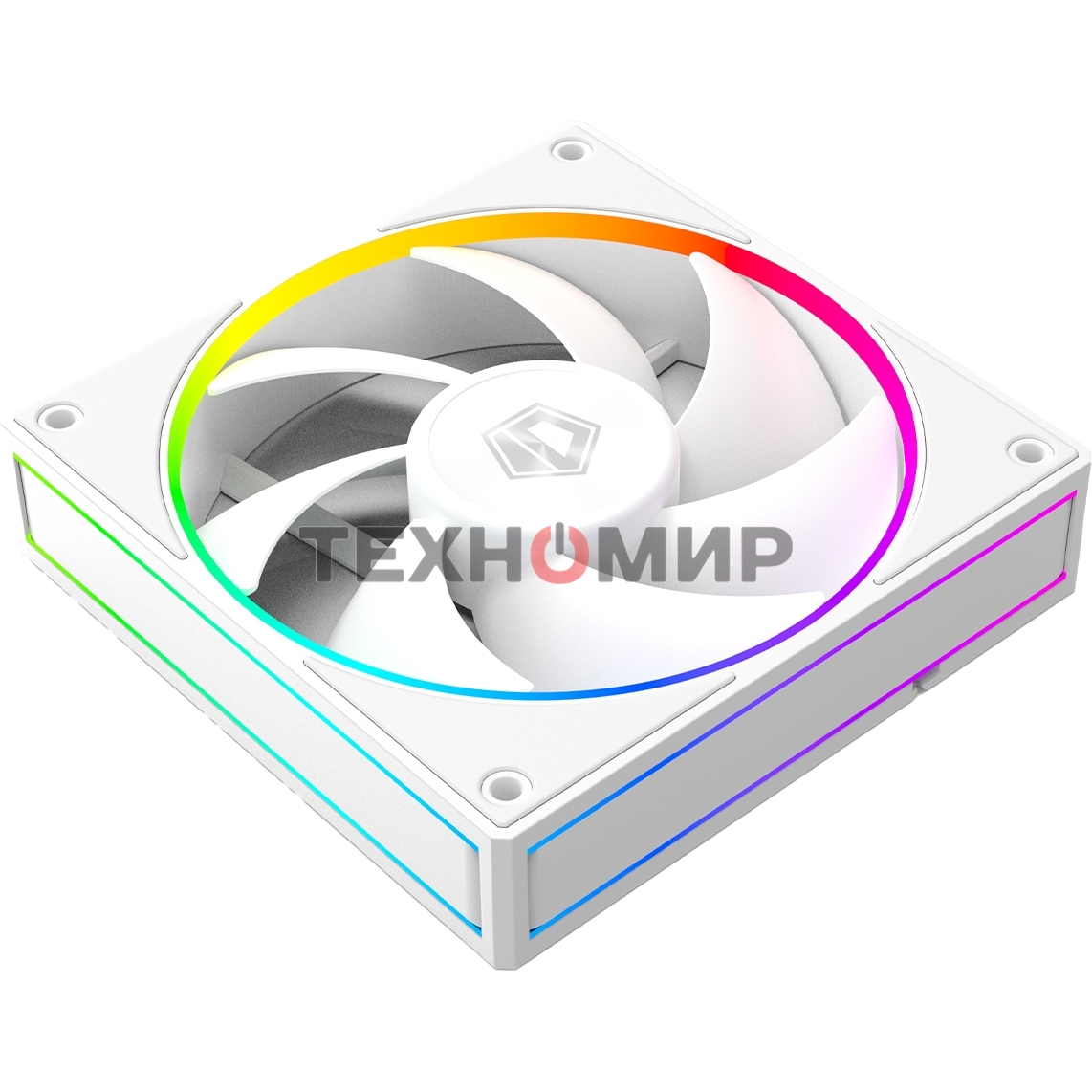 Вентилятор для корпуса ID-Cooling AF-127-ARGb-W белый, 120 мм, 2000 об/мин, 29.9 дБ, 4 pin