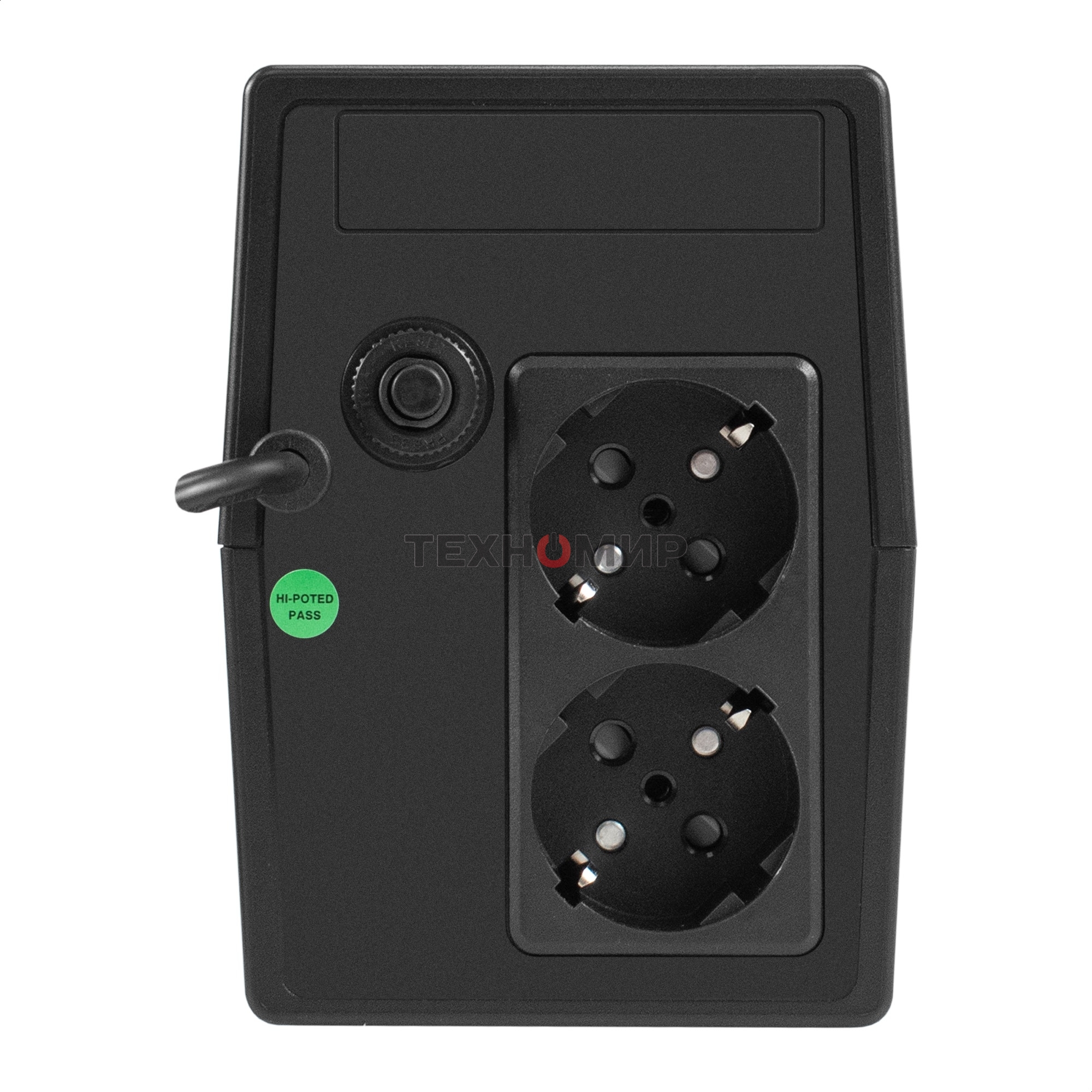 Источник бесперебойного питания ExeGate Power NB-1000.LED.AVR.2SH (1000VA/650W, LED, AVR, 2*Schuko, батарея 12V 9Ah, черный)