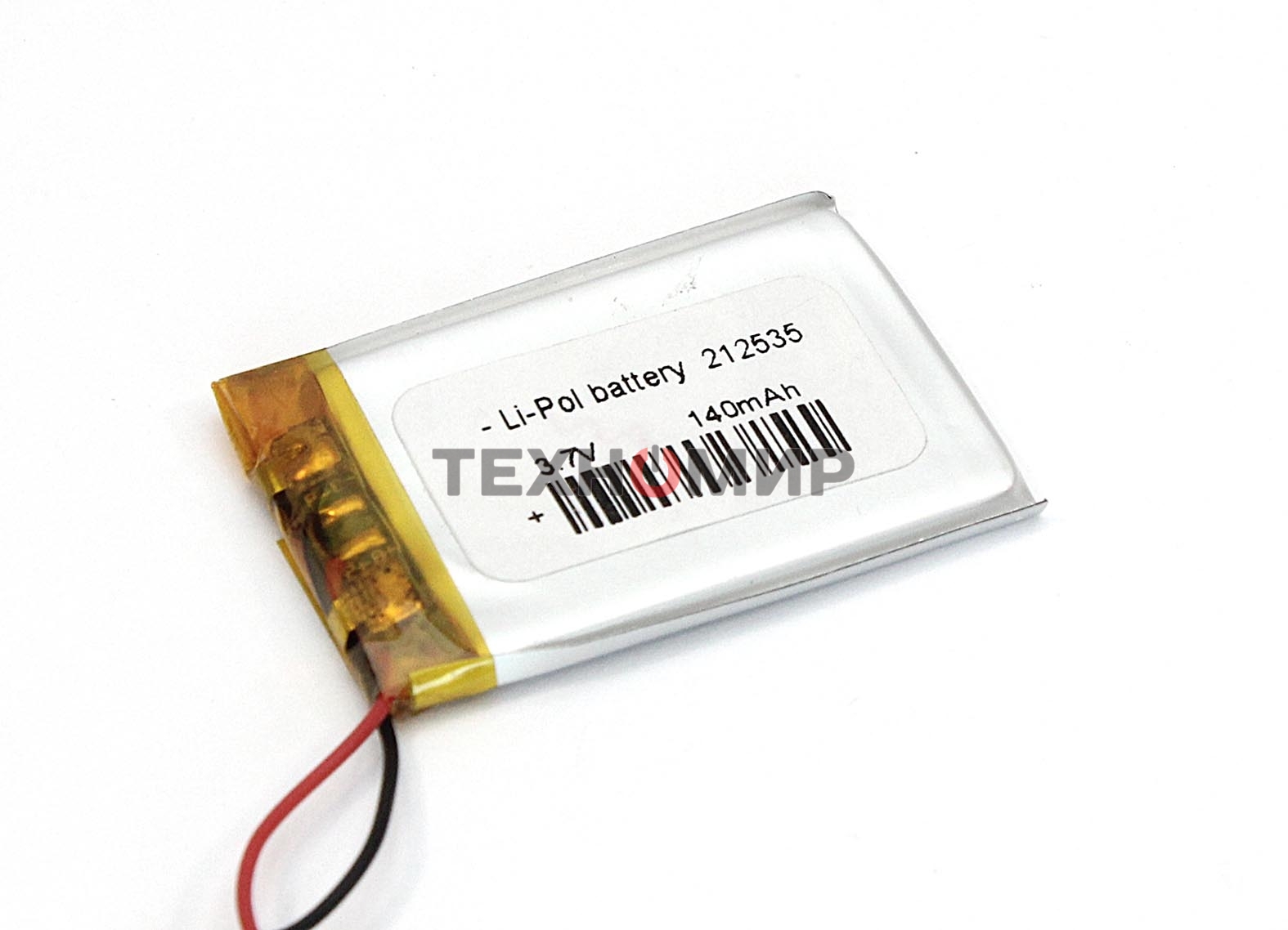 Аккумулятор Li-Pol (батарея) 2.1x25x35 мм 2pin 3.7V/140mAh