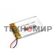 Аккумулятор Li-Pol (батарея) 2.1x25x35 мм 2pin 3.7V/140mAh