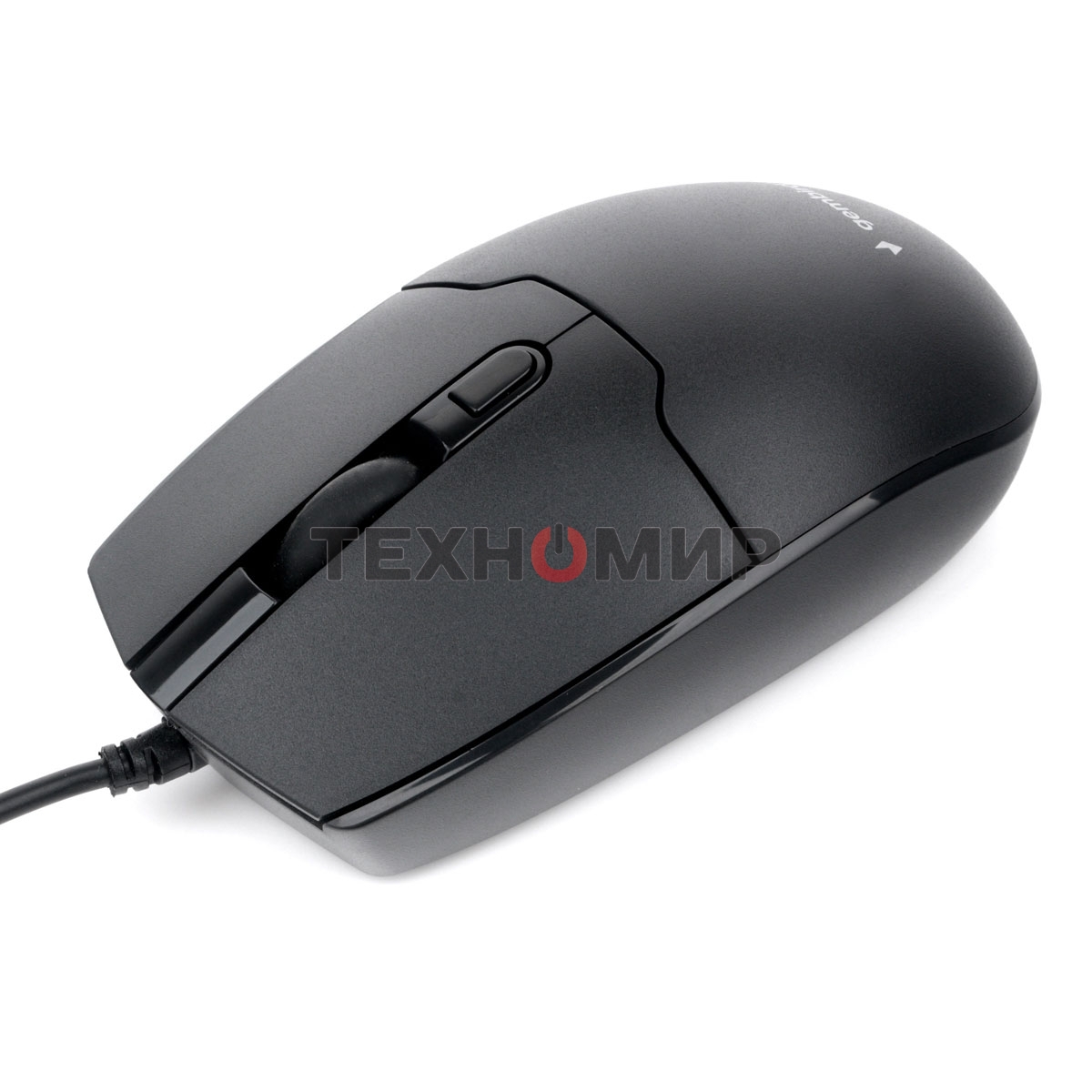 Мышь проводная Gembird MOP-430 черный, 1600 dpi, USB, кнопки - 4