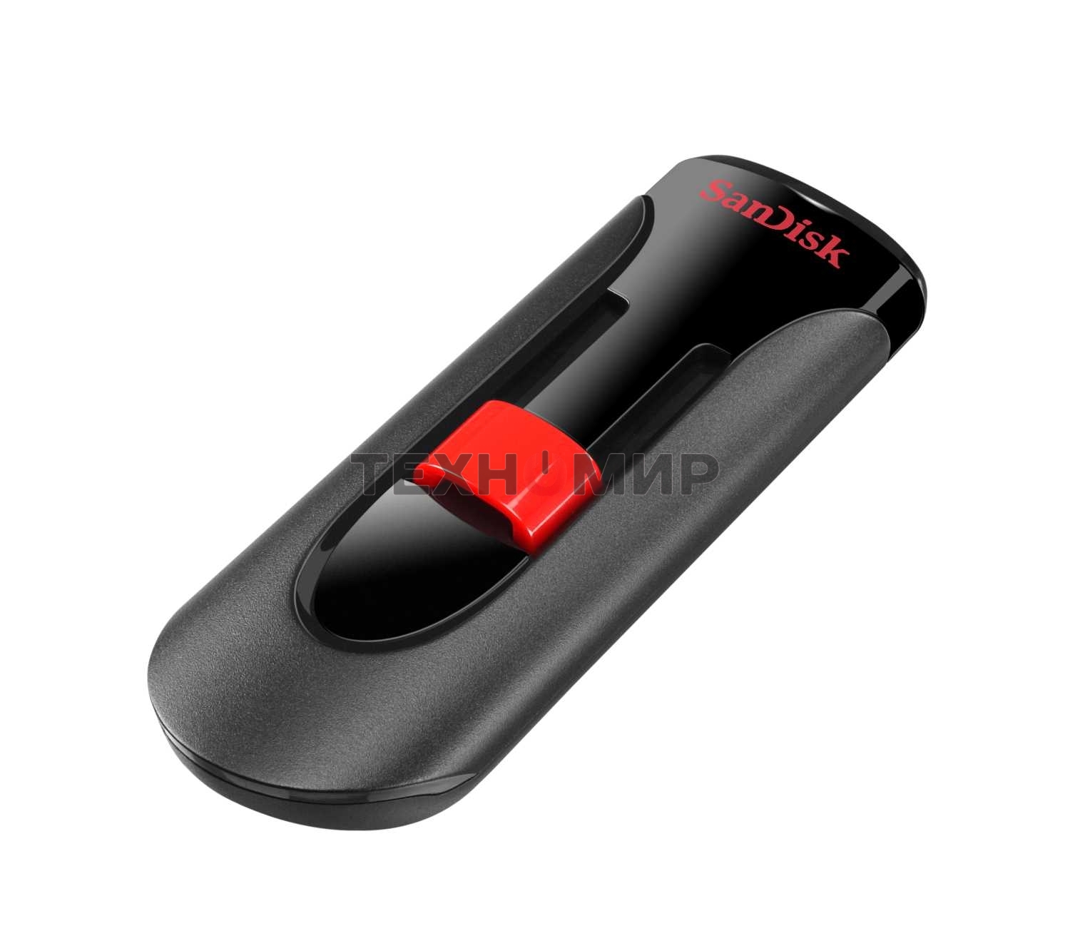 Флешка USB Sandisk CZ60 Cruzer Glide (SDCZ60-032G-B35), 32Gb, USB 2.0, R/W 30/8, черный/красный