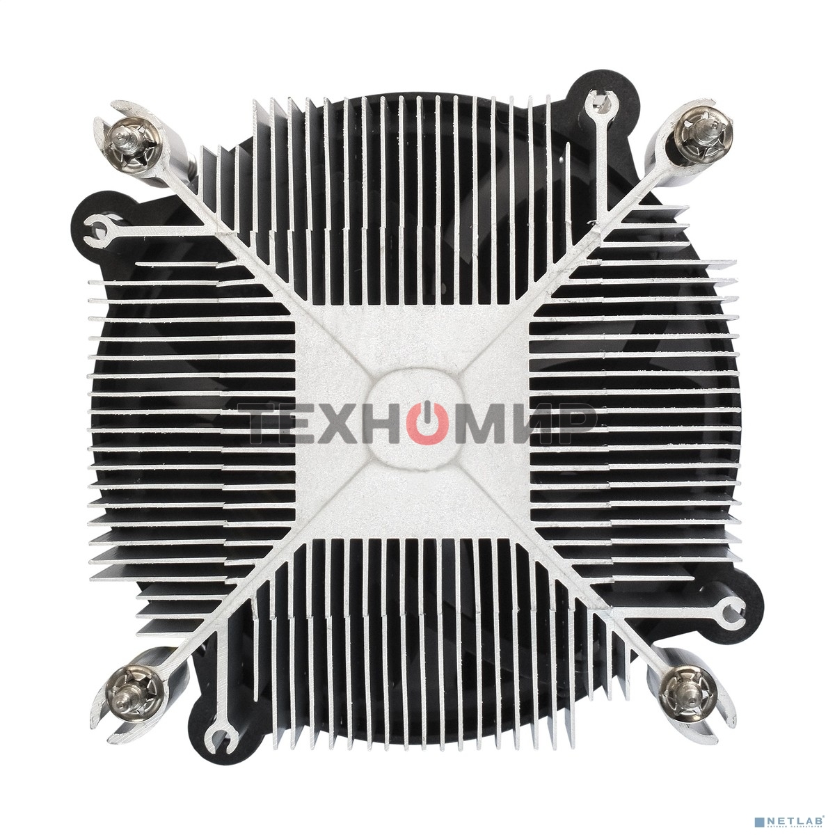 Кулер для процессора ExeGate ETA-20.PWM.V1700 серебристый, 90 мм, алюминий, 2600 об/мин, 23.5 дБ, 4 pin, 90 Вт, 60 мм