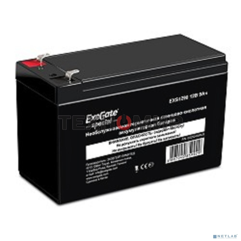 Батарея для ИБП ExeGate ES252438RUS DTM 1209/EXS1290 (12V 9Ah 1234W) клеммы F1