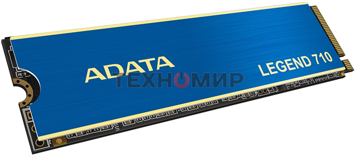 Накопитель SSD ADATA LEGEND 710, 2Tb, PCIe 3.0 x4, M.2 2280, NVMe, R/W 2400/1800, с радиатором