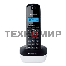 Телефон беспроводной (DECT) Panasonic KX-TG1611RUW (белый) АОН, Caller ID,12 мелодий звонка,подсветка дисплея,поиск трубки
