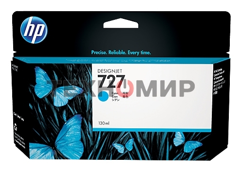 Картридж струйный HP 727 B3P19A голубой для HP DJ T920/T1500 (130мл)