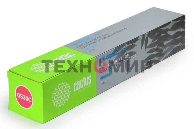 Картридж лазерный Cactus CS-O530C голубой (5000 стр.) для OKI C530