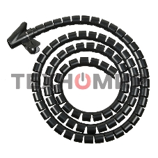 Кабельный органайзер Buro Spiral Hose 25x2000мм черный