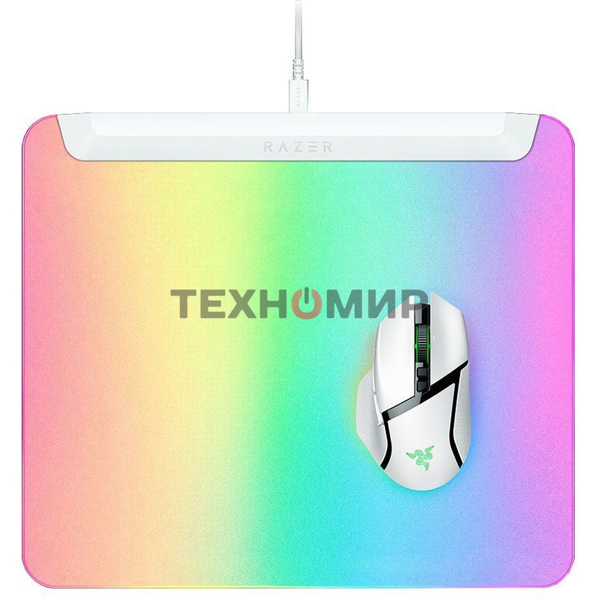 Игровой коврик для мыши Razer Firefly V2 Pro белый Hard Surface Mouse Mat