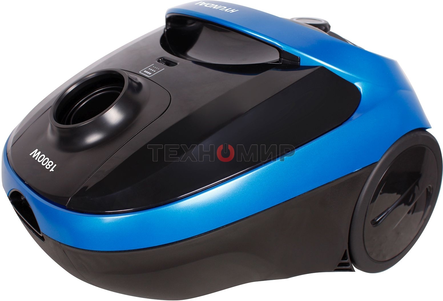 Пылесос Hyundai HYV-B1550 синий/черный, 250/1800 Вт, уборка сухая, пылесборник мешок, 1.5 л (в компл.:1мешок)