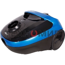 Пылесос Hyundai HYV-B1550 синий/черный, 250/1800 Вт, уборка сухая, пылесборник мешок, 1.5 л (в компл.:1мешок)