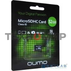 Флеш карта MicroSDHC 32Gb QUMO Class 10 UHS I no adp