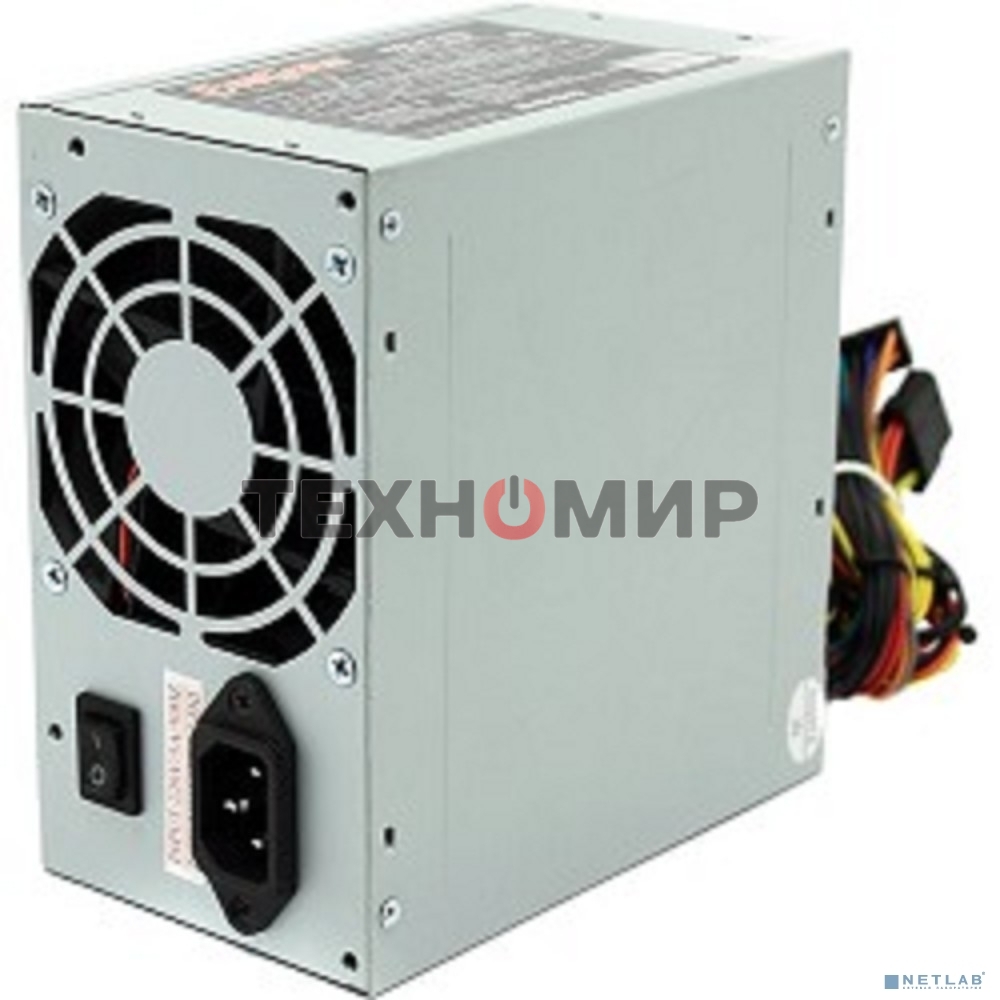 Блок питания ExeGate, AB500 (EX219185RUS), 500Вт, 80мм, серебряный