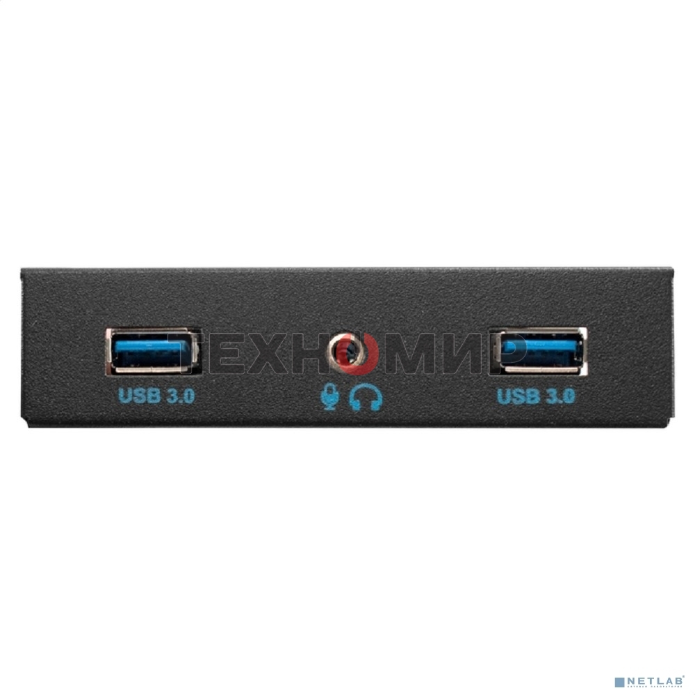 Планка USB на переднюю панель ExeGate U3H-627S, 3,5