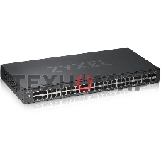 Коммутатор Zyxel GS1920-48v2 Hybrid Smart switch Zyxel Nebula Flex, 44xGE, 4xCombo (SFP/RJ-45), 2xSFP, Standalone/cloud management