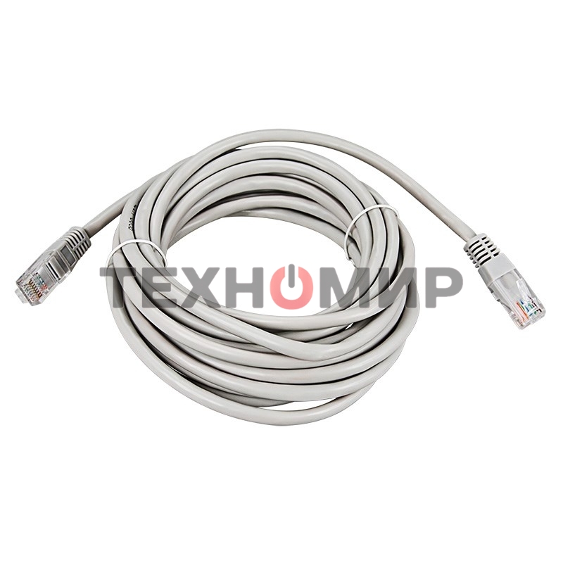 Пaтч-корд U/UTP Rexant, cat.5e, RJ45-RJ45, неэкранированный, PVC серый, 7м