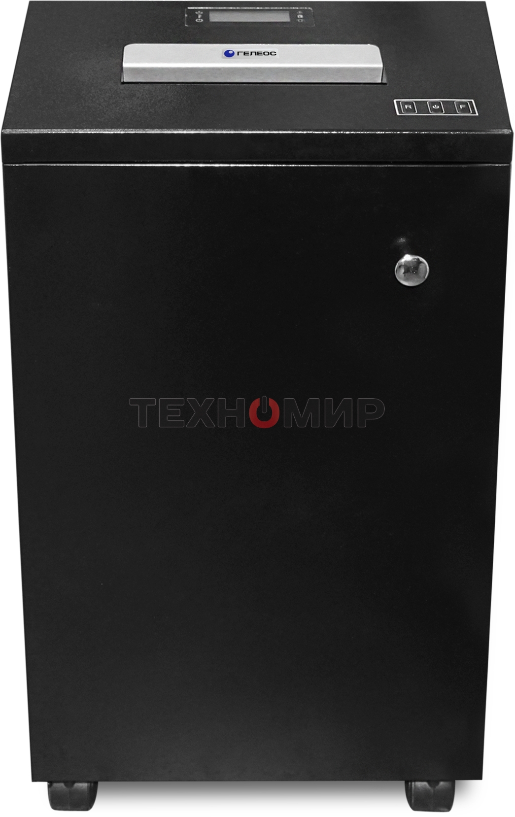 Шредер Heleos УО55-7 черный (секр.P-7) фрагменты 7лист. 55лтр.