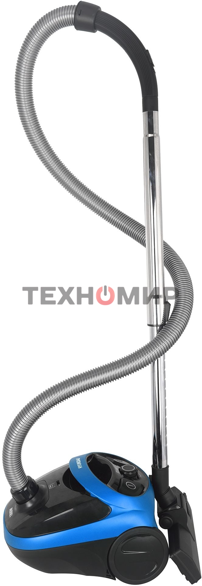 Пылесос Hyundai HYV-B1550 синий/черный, 250/1800 Вт, уборка сухая, пылесборник мешок, 1.5 л (в компл.:1мешок)