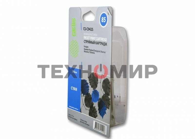 Картридж струйный Cactus CS-C9425 голубой для №85 HP DJ 30/130 (29мл)