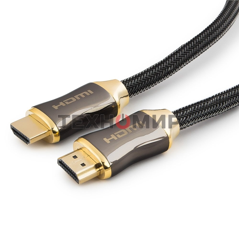 Кабель Cablexpert HDMI, серия Platinum, 4,5 м, v2.0, M/M, позол.разъемы, металлический корпус, нейлоновая оплетка, блистер