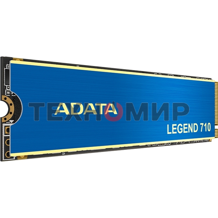 Накопитель SSD ADATA LEGEND 710, 512Gb, PCIe 3.0 x4, M.2 2280, NVMe, R/W 2400/1600, с радиатором