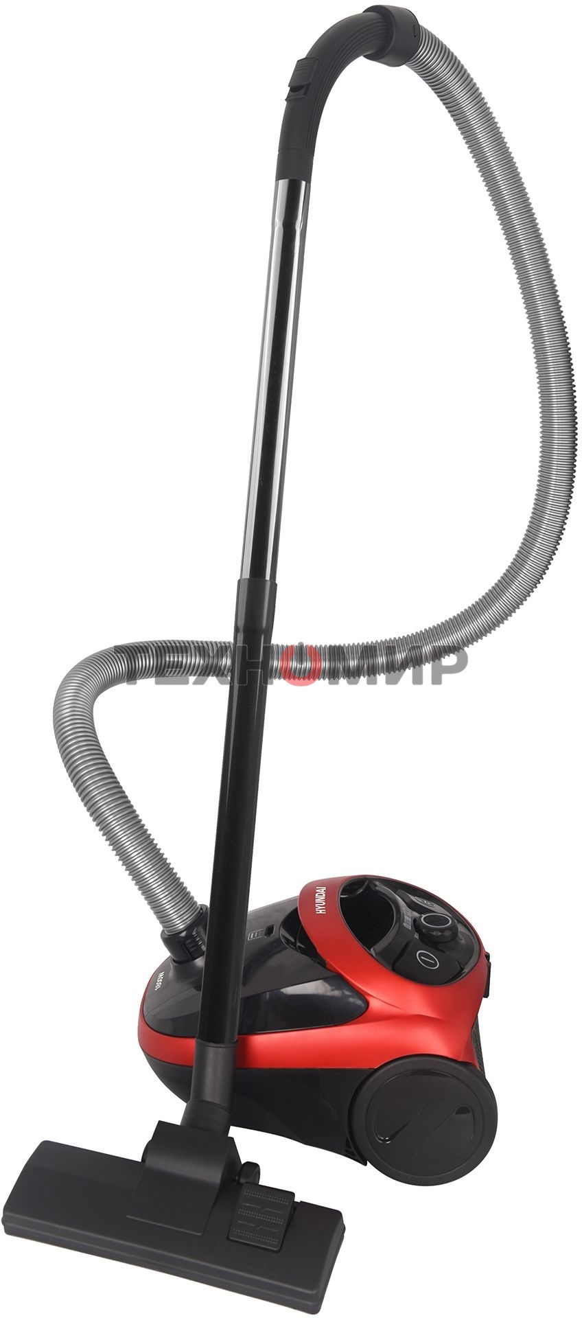 Пылесос Hyundai HYV-B1570 красный/черный, 250/1800 Вт, уборка сухая, пылесборник мешок, 1.5 л (в компл.:1мешок)