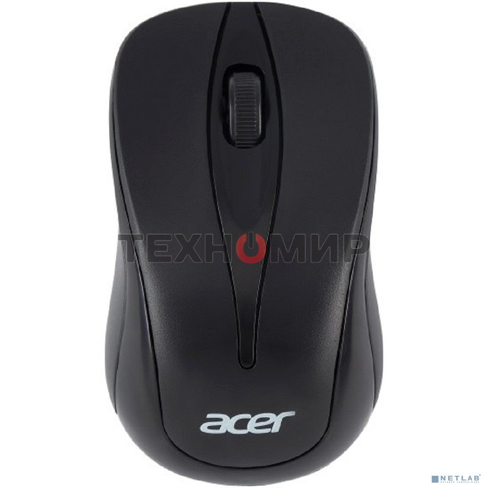 Мышь беспроводная Acer OMR131 черный, 1000 dpi, радиоканал, USB, кнопки - 3