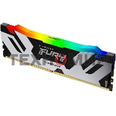 Оперативная память Kingston Fury Renegade, DDR5, 48Gb (1x48GB), 6400MHz, CL32, DIMM, с радиатором, RGB, серебристый/черный
