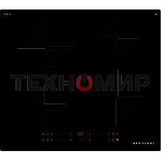 Индукционная варочная панель Kuppersberg ICI 606, 60 см, индукция, High-Tech, inverter, прямой край, 9 уровней мощности, бустер, Stop and Go, автоматическое отключение, таймер, индикатор остаточного тепла, сенсорное управление, черный