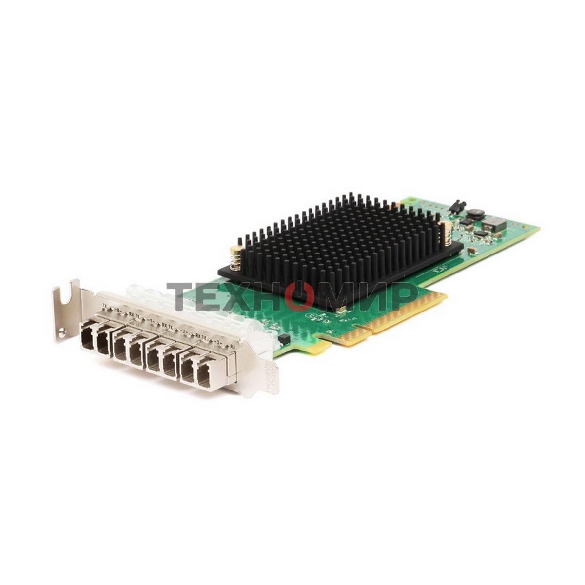 Emulex LPe31004-M6 bulk Gen 6 (16GFC), 4-port, 16Gb/s, PCIe Gen3 x8, трансиверы установлены, LP+FH brackets, OEM
