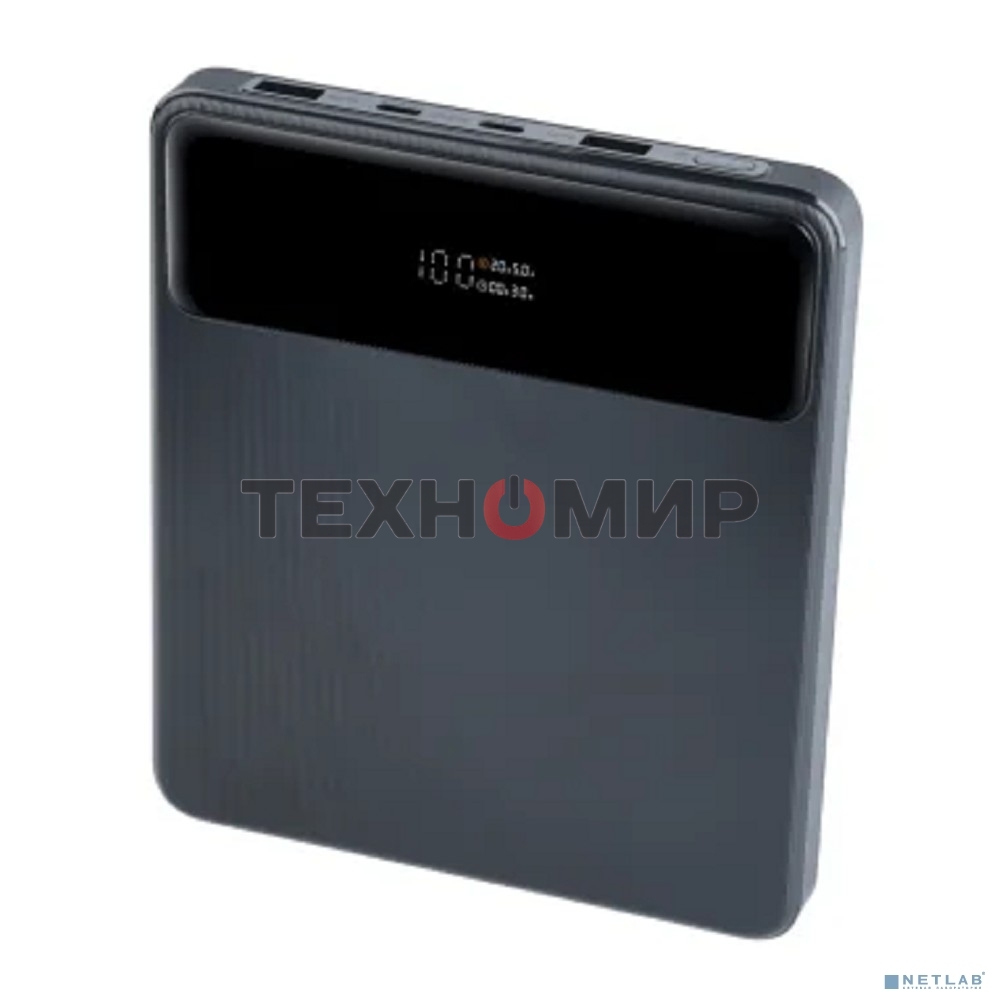 Портативный аккумулятор Perfeo Powerbank LAPTOP 105W 20000 mAh/LED дисплей/PD + QC 3.0/2 Type-C/2USB/Выход: 5A,max105W черный (PF_E1472)