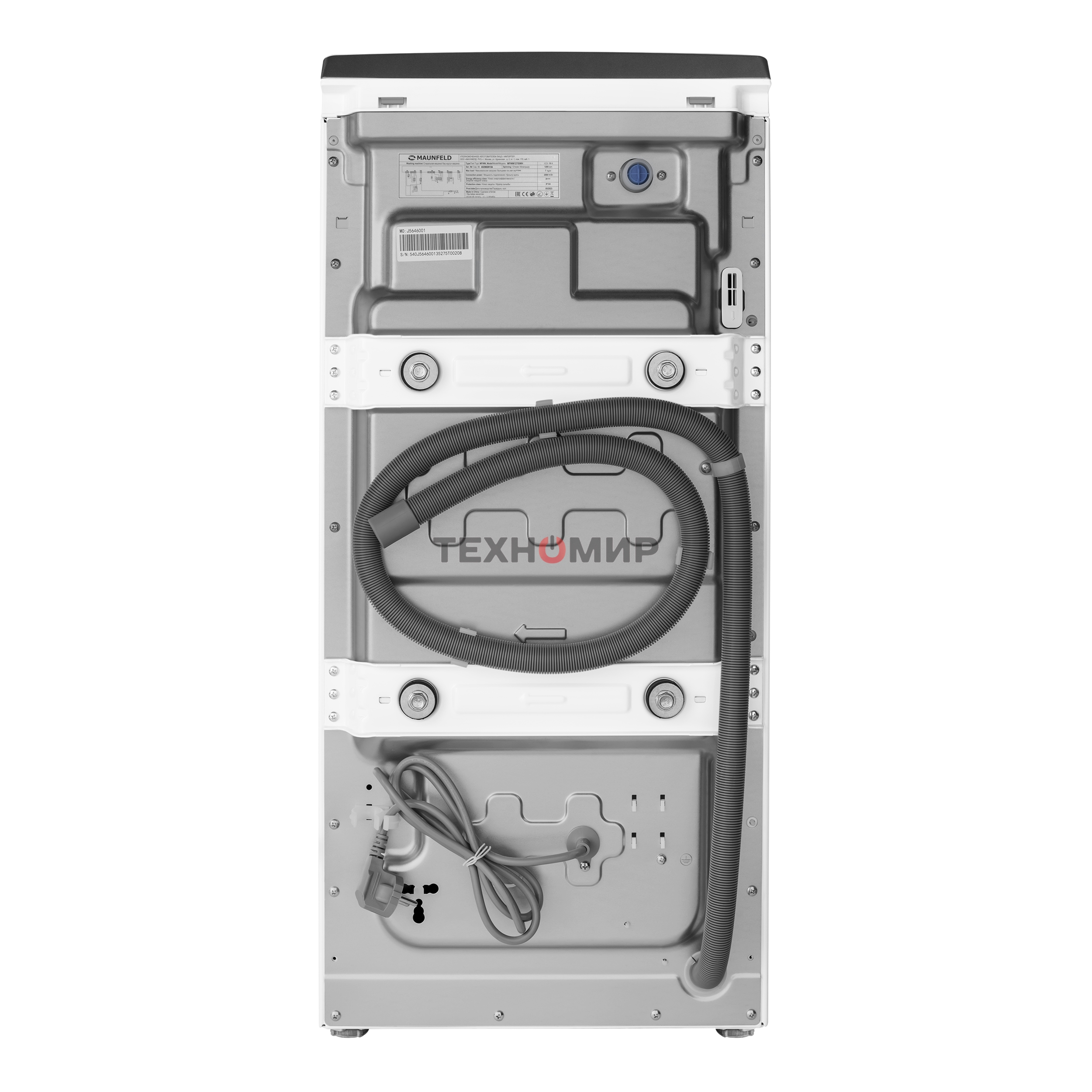 Стиральная машина Maunfeld MFWM127ISWH белый, загрузка вертикальная 7 кг, 1200 об/мин., класс: А+++