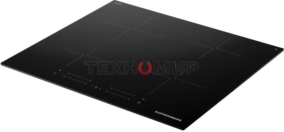 Индукционная варочная панель Kuppersberg ICI 606, 60 см, индукция, High-Tech, inverter, прямой край, 9 уровней мощности, бустер, Stop and Go, автоматическое отключение, таймер, индикатор остаточного тепла, сенсорное управление, черный
