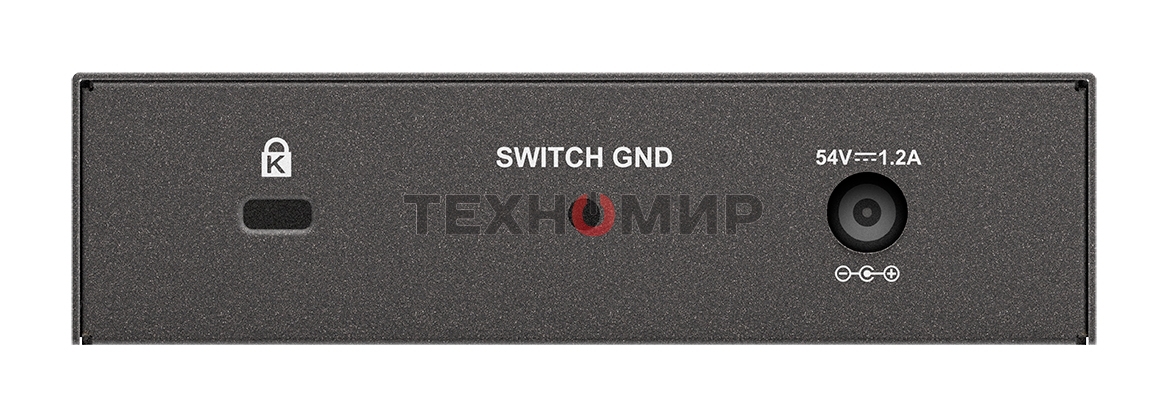 Коммутатор неуправляемый D-Link DGS-1005P/B3A с 5 портами 10/100/1000Base-T (4 порта PoE 802.3af/at, PoE-бюджет 60 Вт)