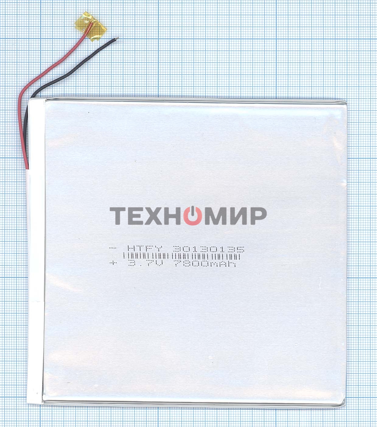 Аккумулятор Li-Pol (батарея) 3x130x135 мм 2pin 3.7V/7800mAh