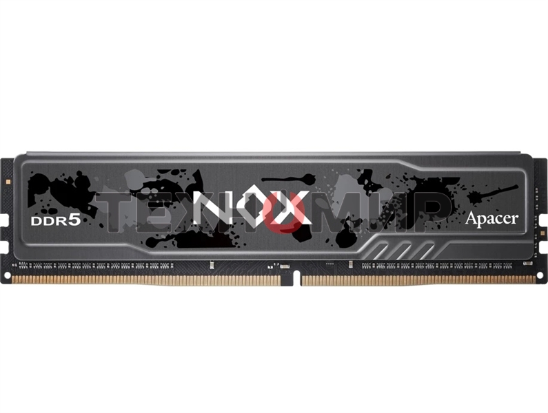 Оперативная память Apacer Nox, DDR5, 16GB (1x16 GB), 5200 MHz, CL40, DIMM, радиатор, черный