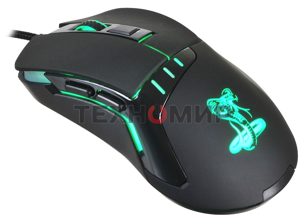 Мышь проводная Oklick 865G черный/черный оптическая (2400dpi) USB игровая (5but)