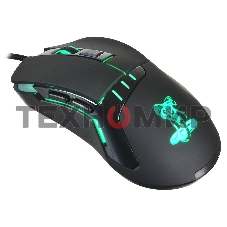 Мышь проводная Oklick 865G черный/черный оптическая (2400dpi) USB игровая (5but)