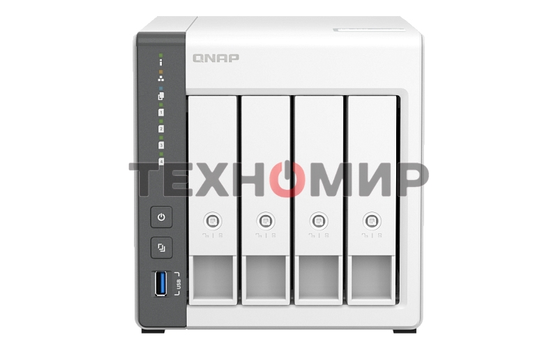 Сетевое хранилище NAS Qnap D4 (REV. C) 4-bay настольный Cortex-A55 RK3568B2