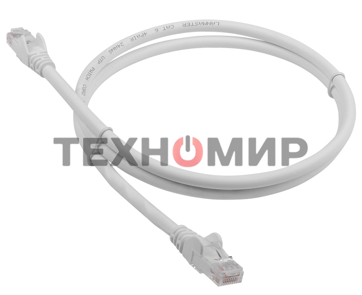 Патч-корд LANMASTER LSZH UTP cat.6, 5.0 м, серый