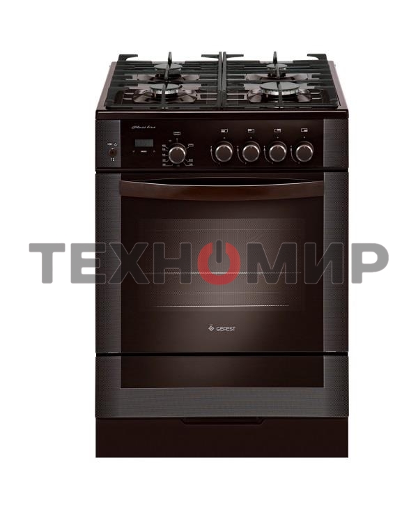 Плита газовая Gefest ПГ 6500-03 0045 коричневый, конфорок 4 шт, духовка 52 л, 60 см x 85 см x 60 см