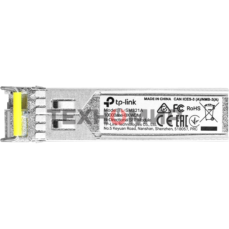 Трансивер TP-Link SMB TL-SM321A 1000Base-BX WDM SFP LC TX:1550nm RX:1310nm 10km